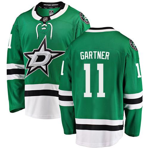 Herren Dallas Stars Eishockey Trikot Mike Gartner #11 Breakaway Grün Fanatics Branded Heim